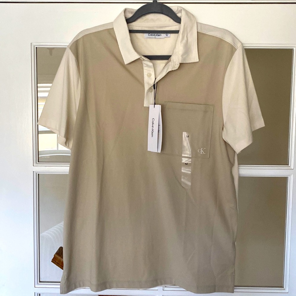 Calvin Klein smooth cotton polo shirt
